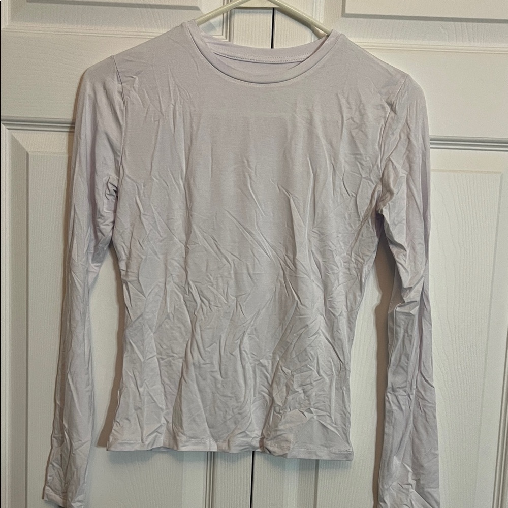 Elegant Long Sleeve White Tee for Women